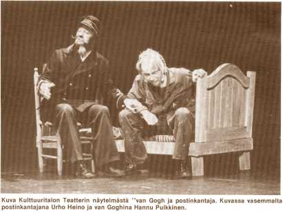 kuva näytelmästä van Gogh ja postinkantaja
